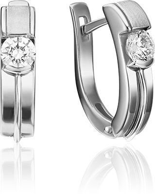 Серьги с бриллиантами B-44080-D