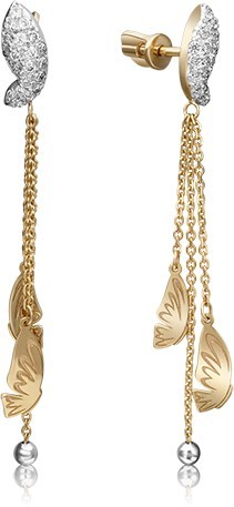 Серьги с Фианитом B-44080-E