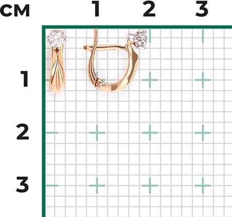 Серьги с бриллиантами B-44092-A 2