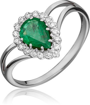 Кольцо с Изумрудом B-44130-A