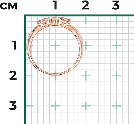 Кольцо с Бриллиантом B-44135-J 2
