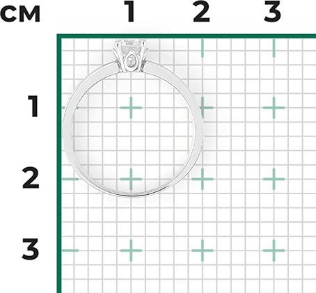 Кольцо с Бриллиантом B-44164-B 2
