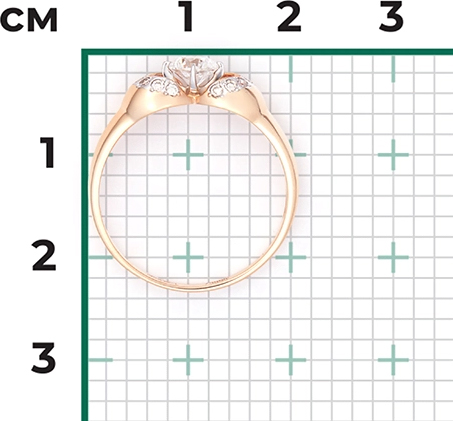 Кольцо с Бриллиантом B-44183-C 2