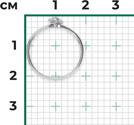 Кольцо с Бриллиантом B-44234-D 2
