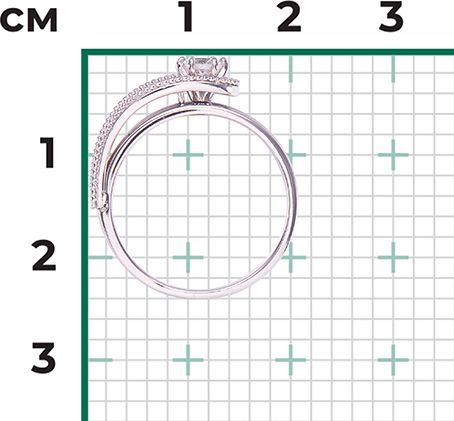 Кольцо с Бриллиантом B-44258-E 2