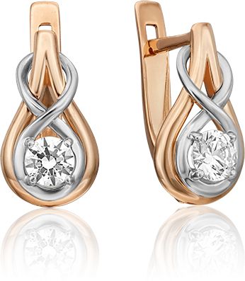 Серьги с бриллиантами B-44361-J