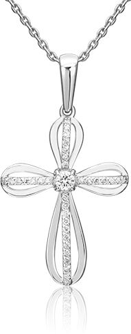 Подвеска с бриллиантами B-44381-B