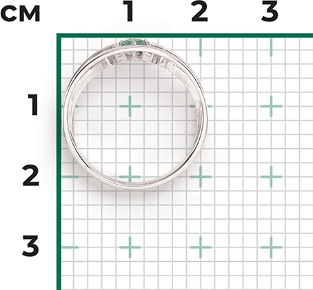 Кольцо с Изумрудом B-44434-I 2