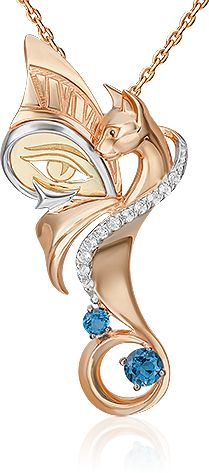 Подвеска с топазами B-44500-H