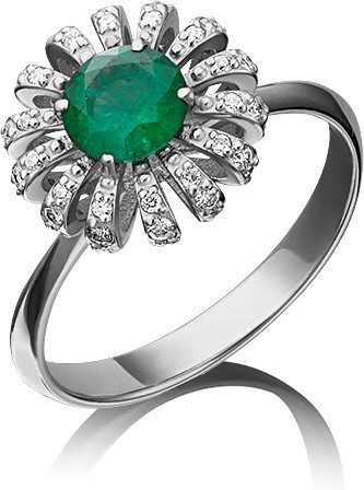 Кольцо с Изумрудом B-44561-D