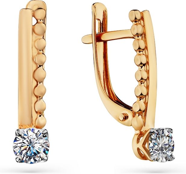 Серьги с Фианитом B-46115-G 1