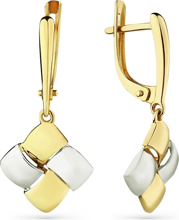 Серьги без вставок B-46121-E 1