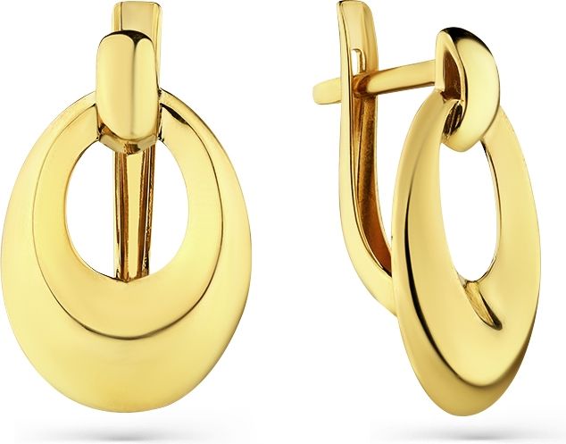 Серьги без вставок B-46144-E 1