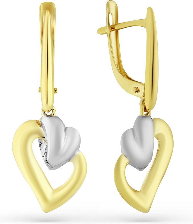 Серьги без вставок B-46160-G 1