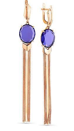 Серьги с Танзанитом B-46260-B