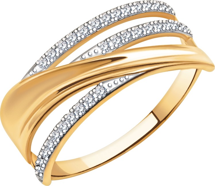 Кольцо с Фианитом B-47039-B