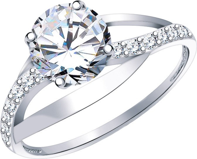 Кольцо с Фианитом B-47259-B