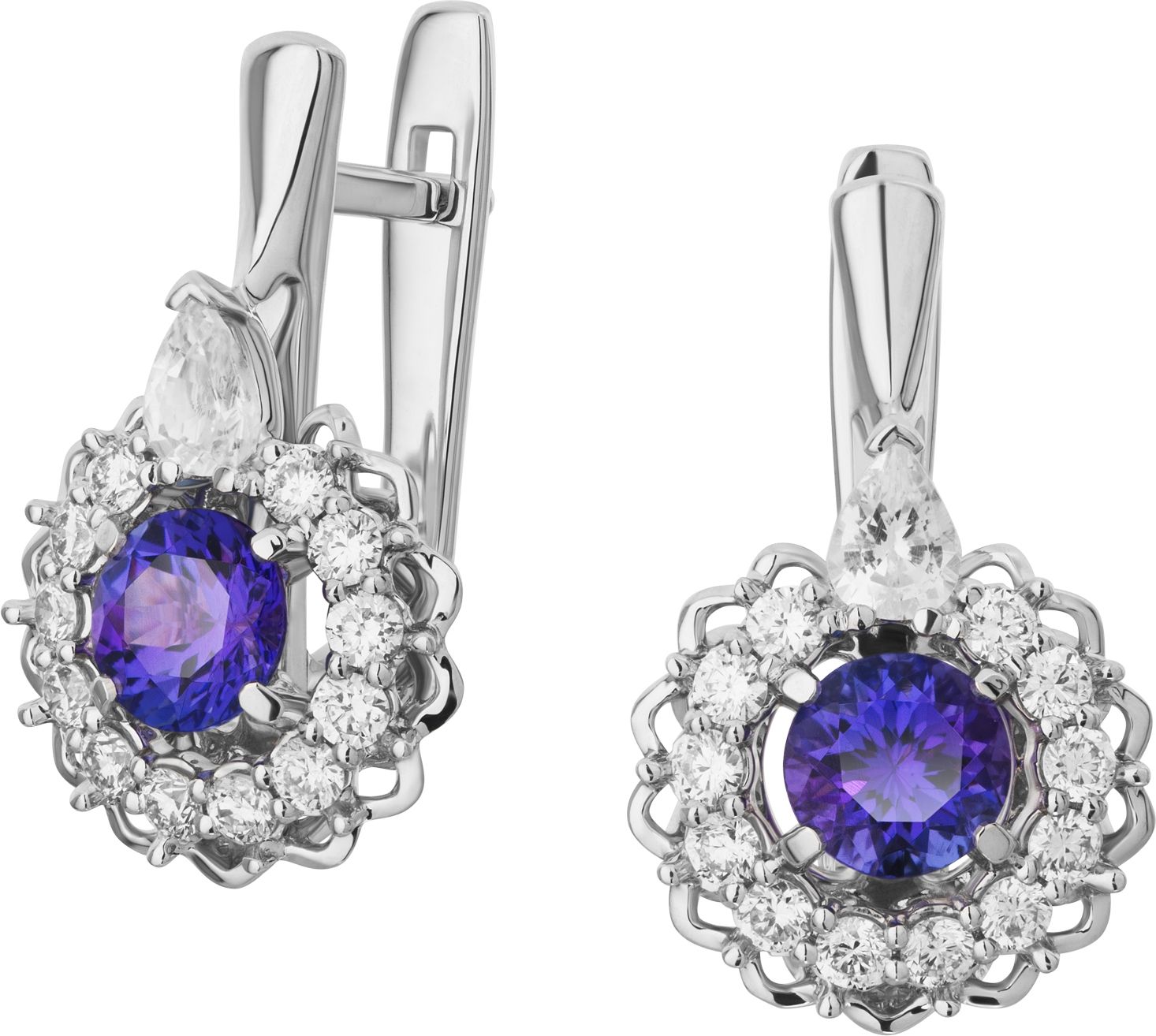 Серьги с Танзанитом B-48013-H