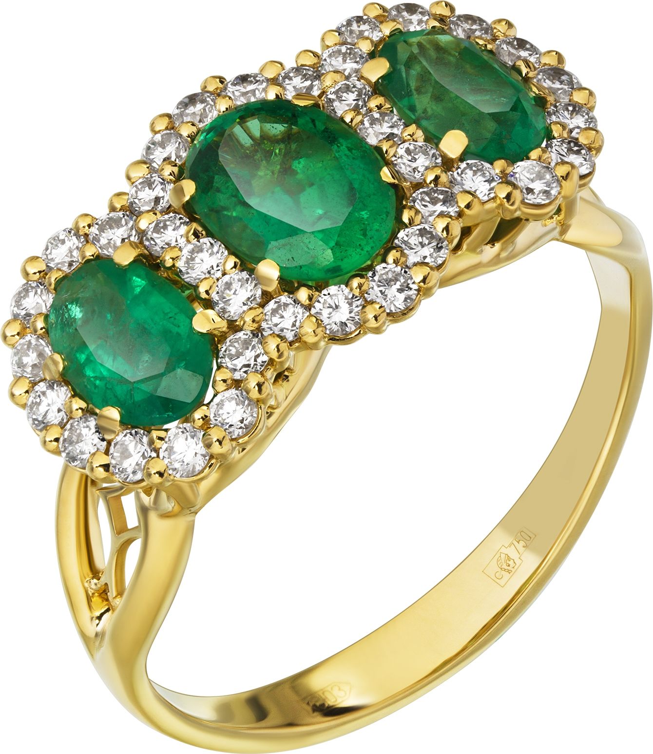 Кольцо с Изумрудом B-48053-I