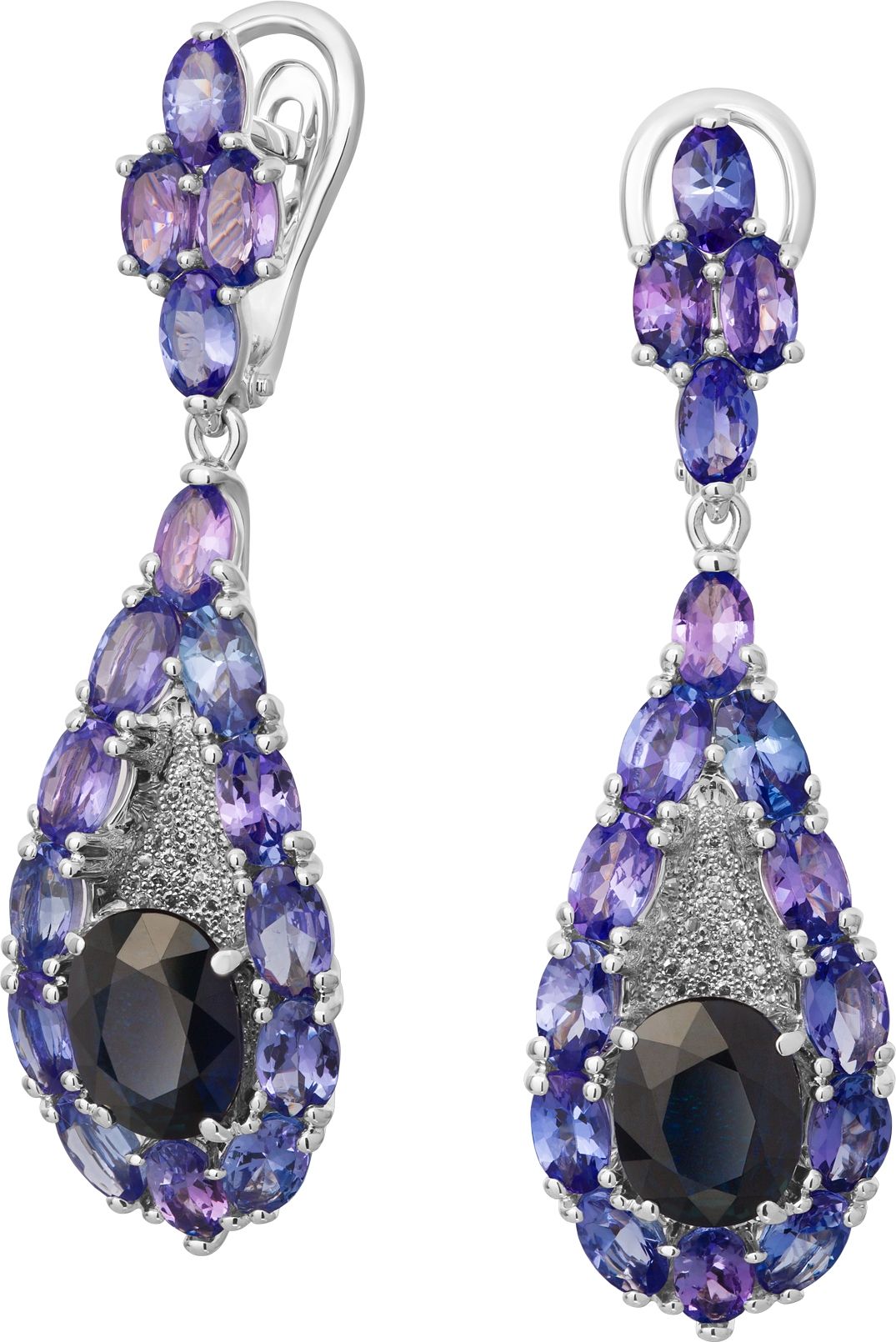 Серьги с Танзанитом B-49031-D