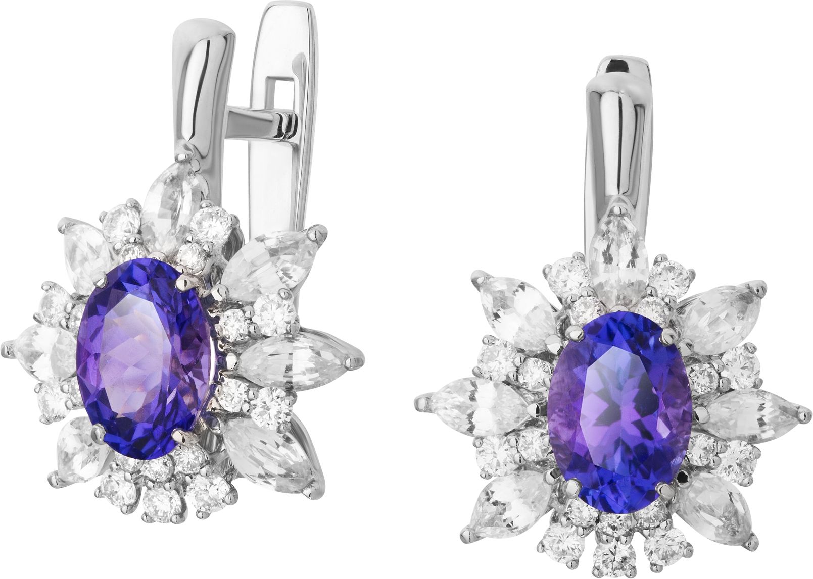 Серьги с Танзанитом B-49044-E