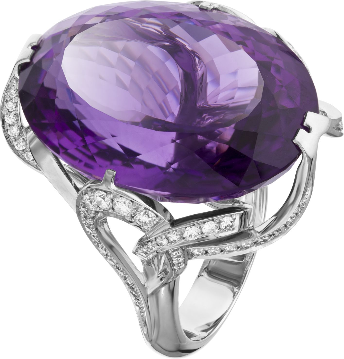 Кольцо с Аметистом B-49058-H