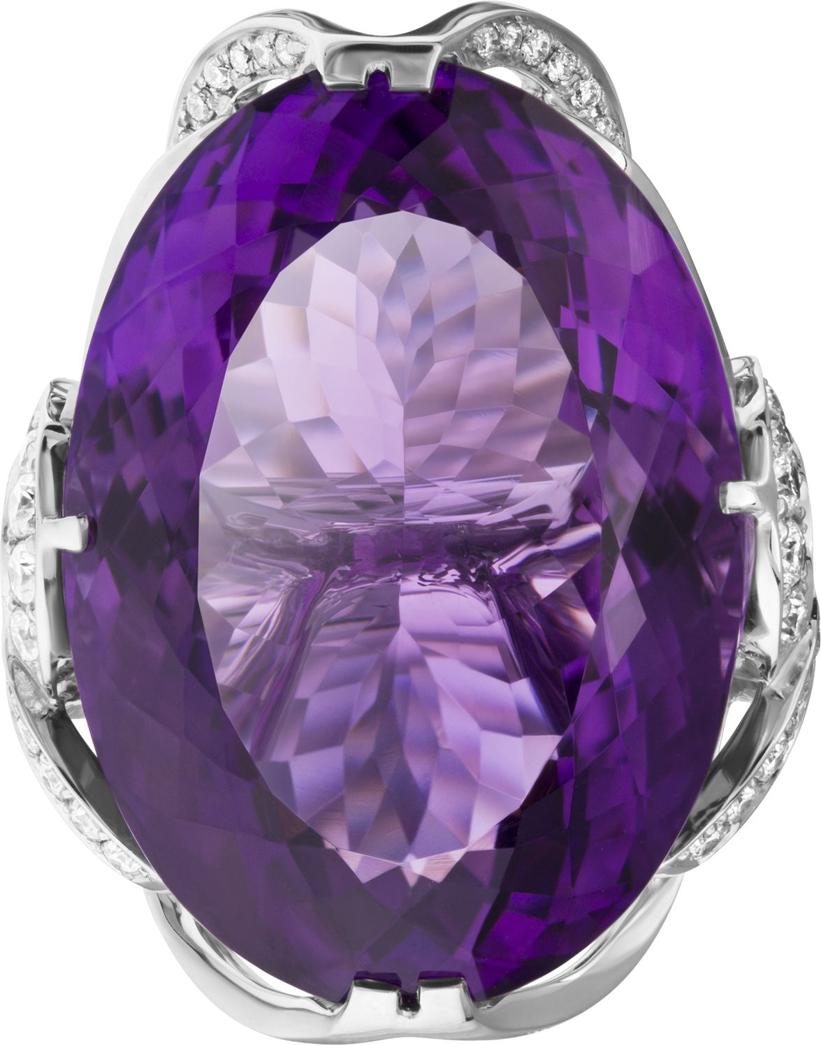 Кольцо с Аметистом B-49058-H 2