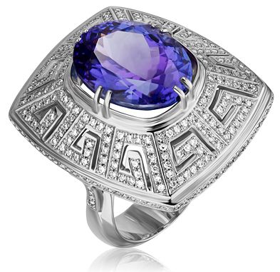 Кольцо с Танзанитом B-49070-I