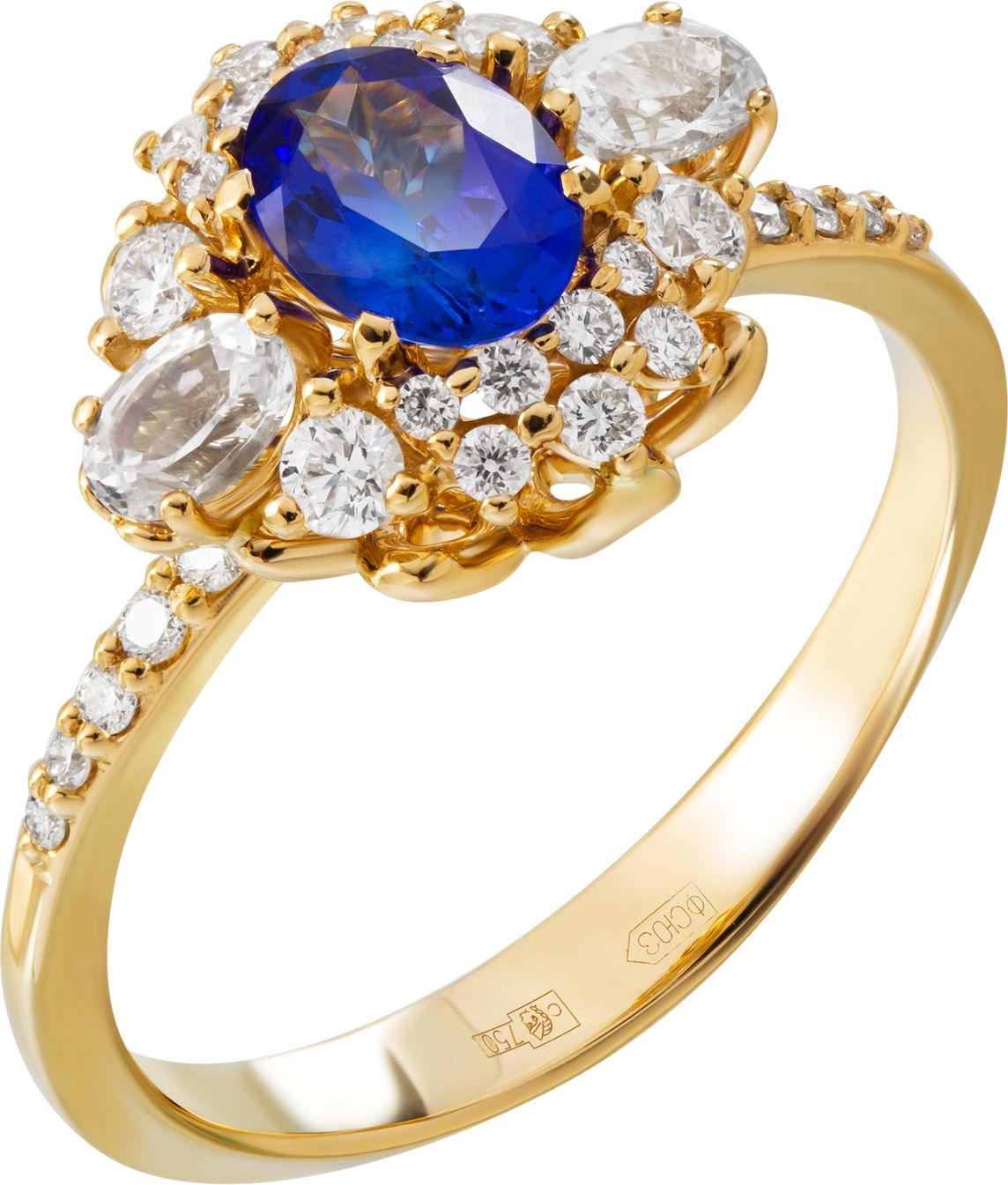 Кольцо с Танзанитом B-49077-D