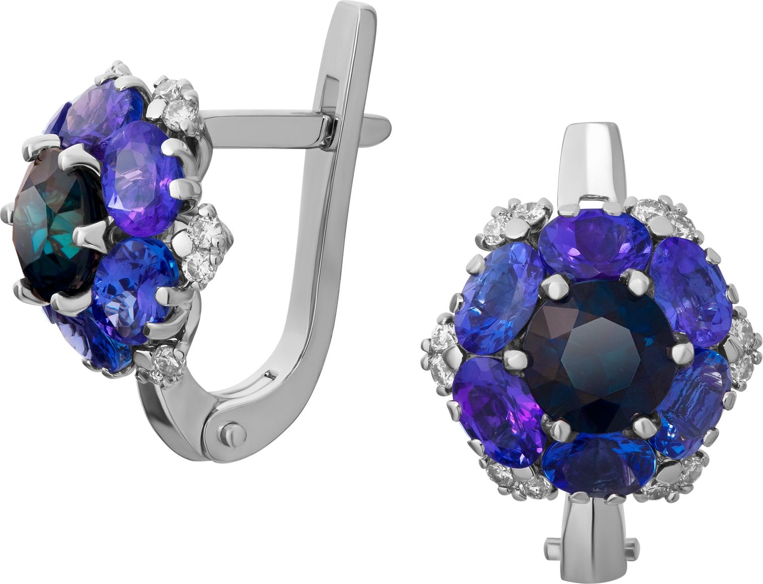 Серьги с Танзанитом B-49080-B