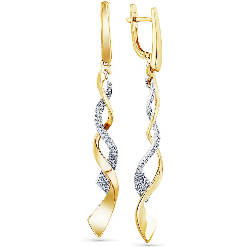 Серьги с бриллиантами B-50198-G