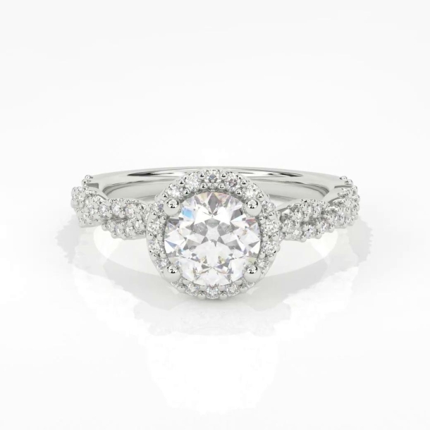 Кольцо с Бриллиантом C-1-RC101-8WE--A