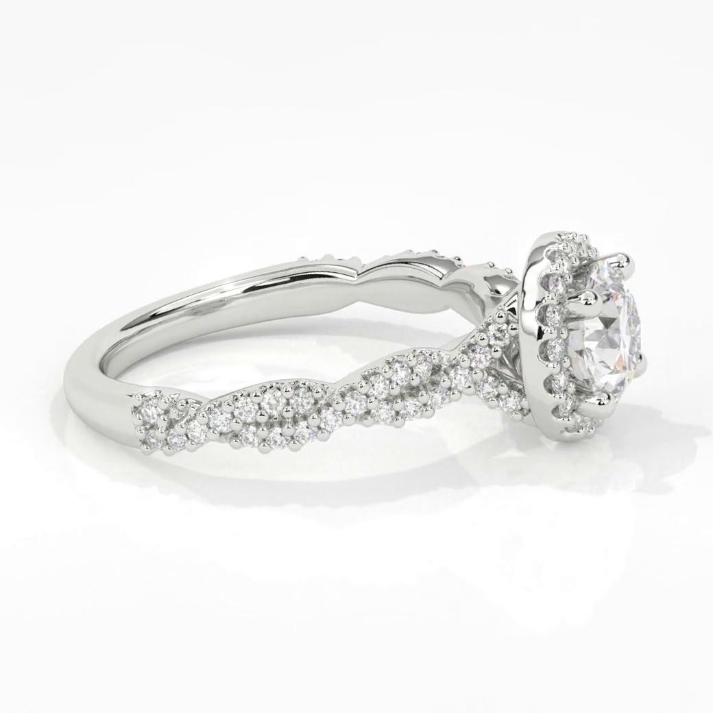 Кольцо с Бриллиантом C-1-RC101-8WE--A 1