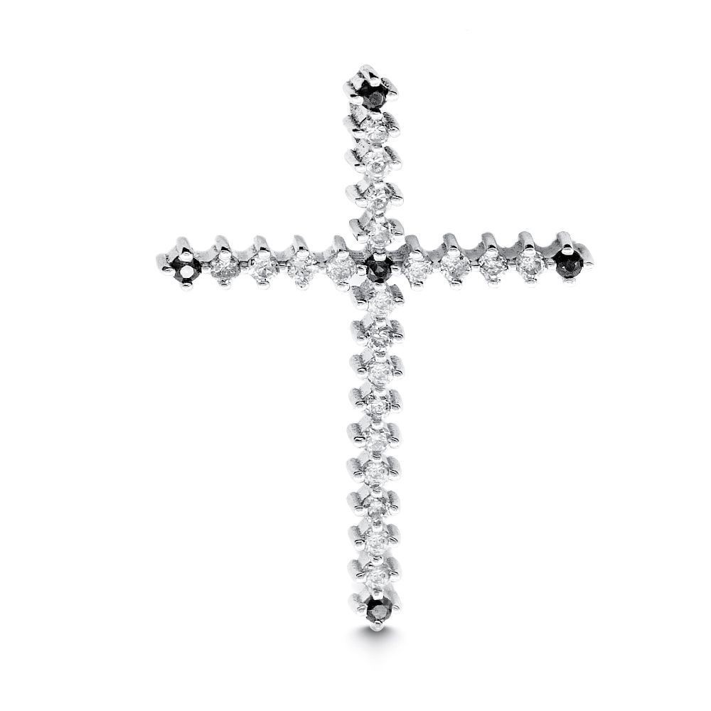 Крестик с бриллиантом E-9-12-3000-0748-H