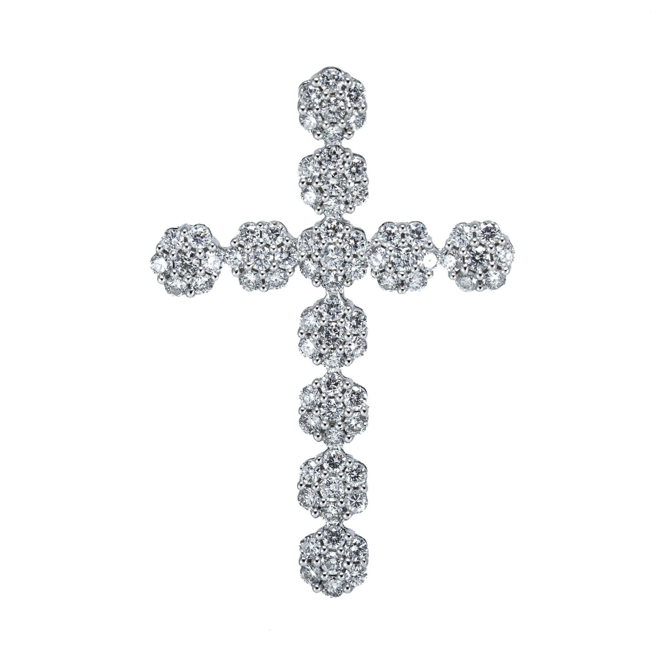 Крестик с бриллиантом E-9-12-9052819-N-2