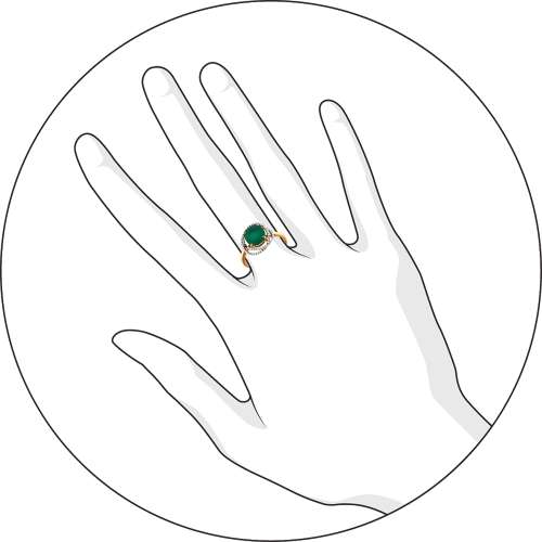 Кольцо с Агатом G-1329-D 1