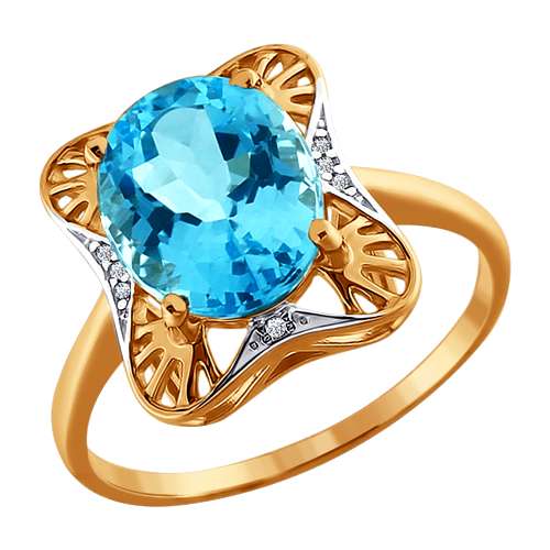 Кольцо с Топазом G-1364-J