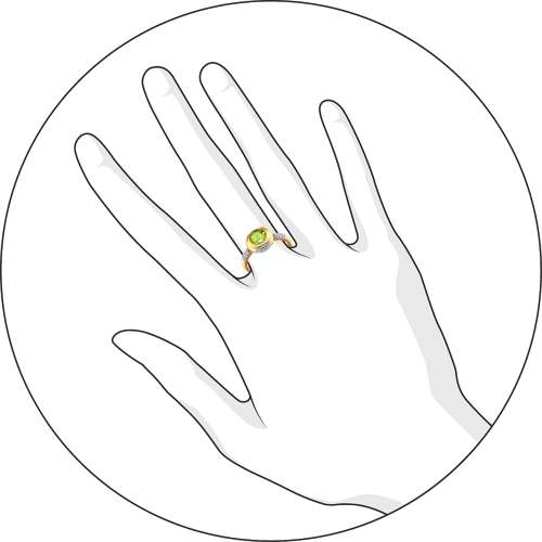 Кольцо с Хризолитом G-1372-G 1
