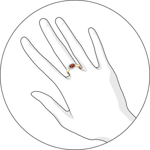 Кольцо с Гранатом G-1407-C 1