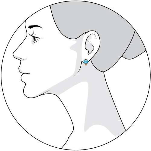 Серьги с топазами G-2369-C 1