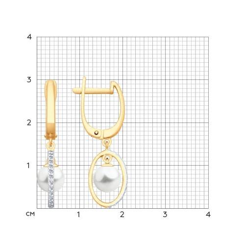 Серьги с жемчугами G-9208-H 1