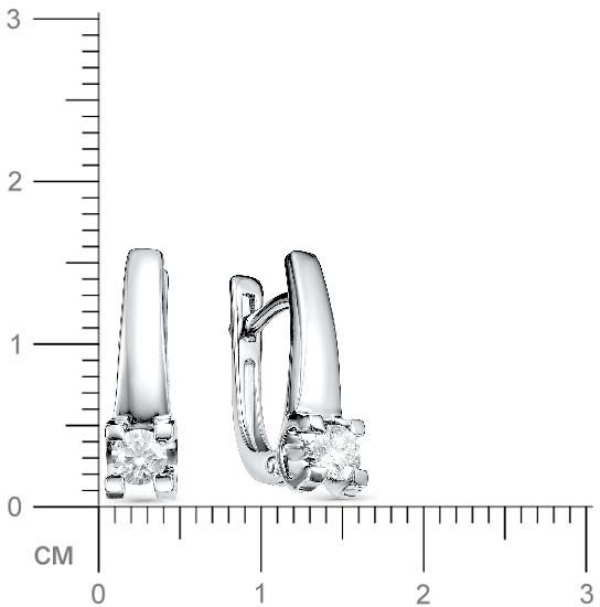 Серьги с бриллиантами H-0075-A 1