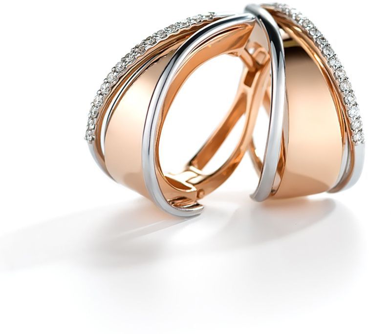 Серьги с бриллиантами H-0150-B 1