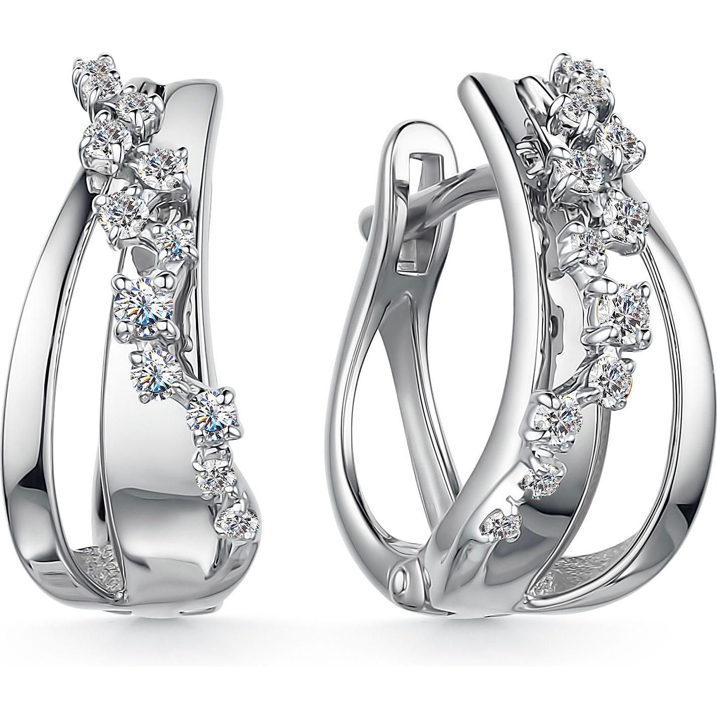 Серьги с бриллиантами H-0575-C