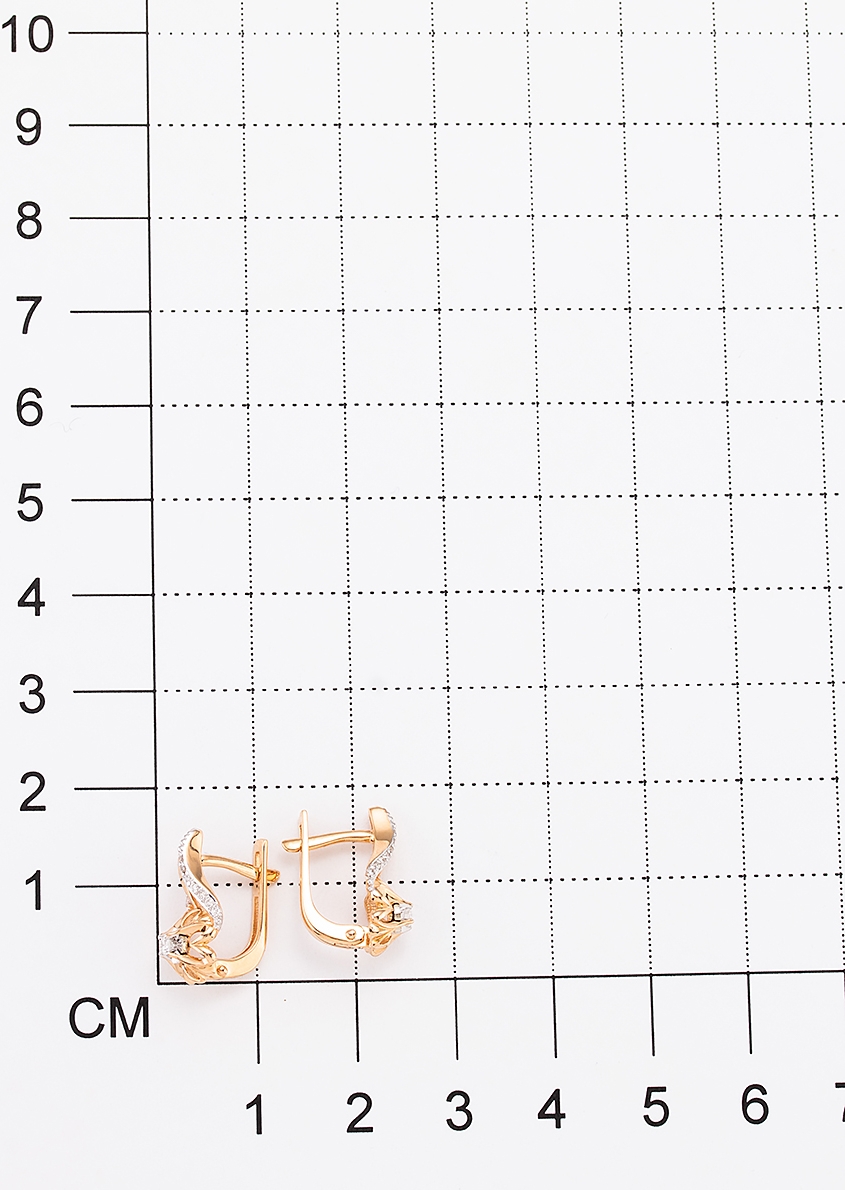 Серьги с бриллиантами H-0613-D 1