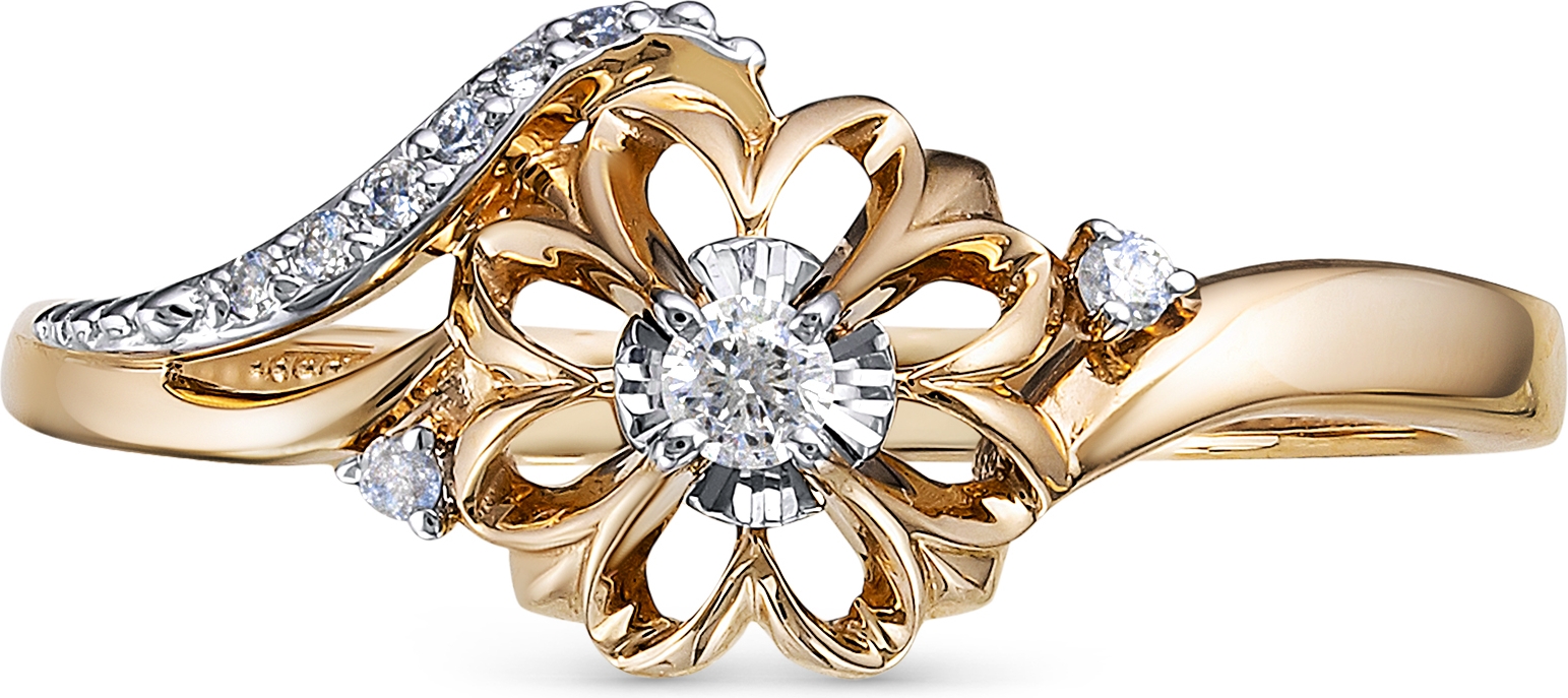 Кольцо с Бриллиантом H-0613-I 1