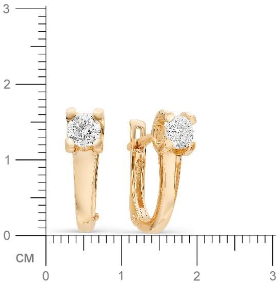 Серьги с бриллиантами H-1572-C 1