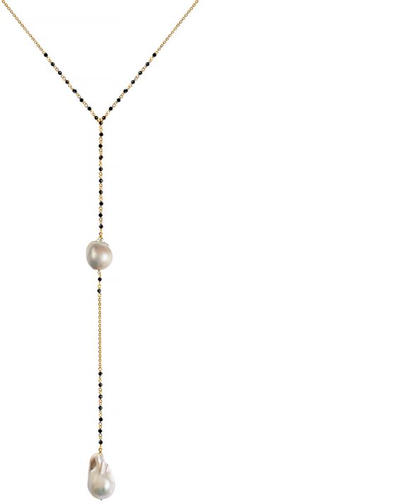 КОЛЬЕ 3-N018_KL_SP_WB_Y-7 c Жемчугом