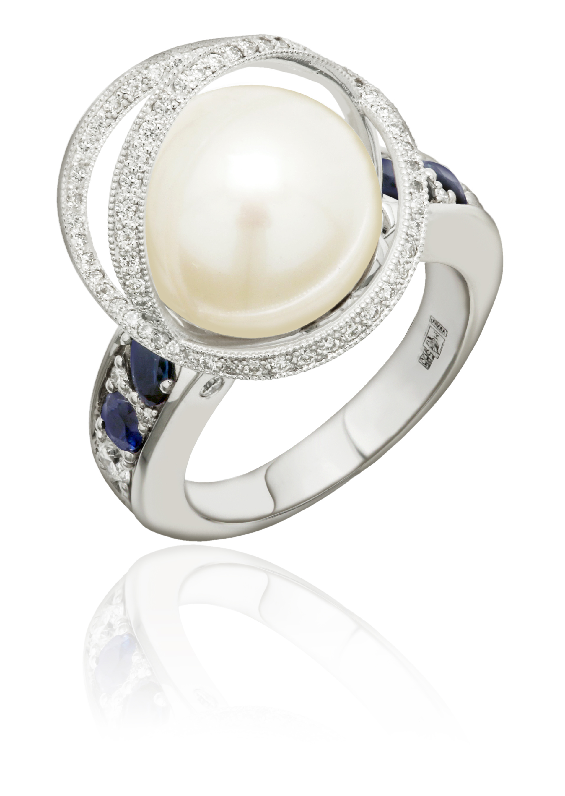 Кольцо с Жемчугом I-Перламутровая тайна-I