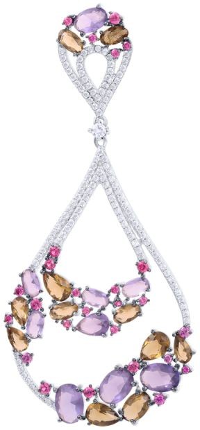 ПОДВЕСКА 19-P02207QAMSW-1_001_W-7 c Цирконом